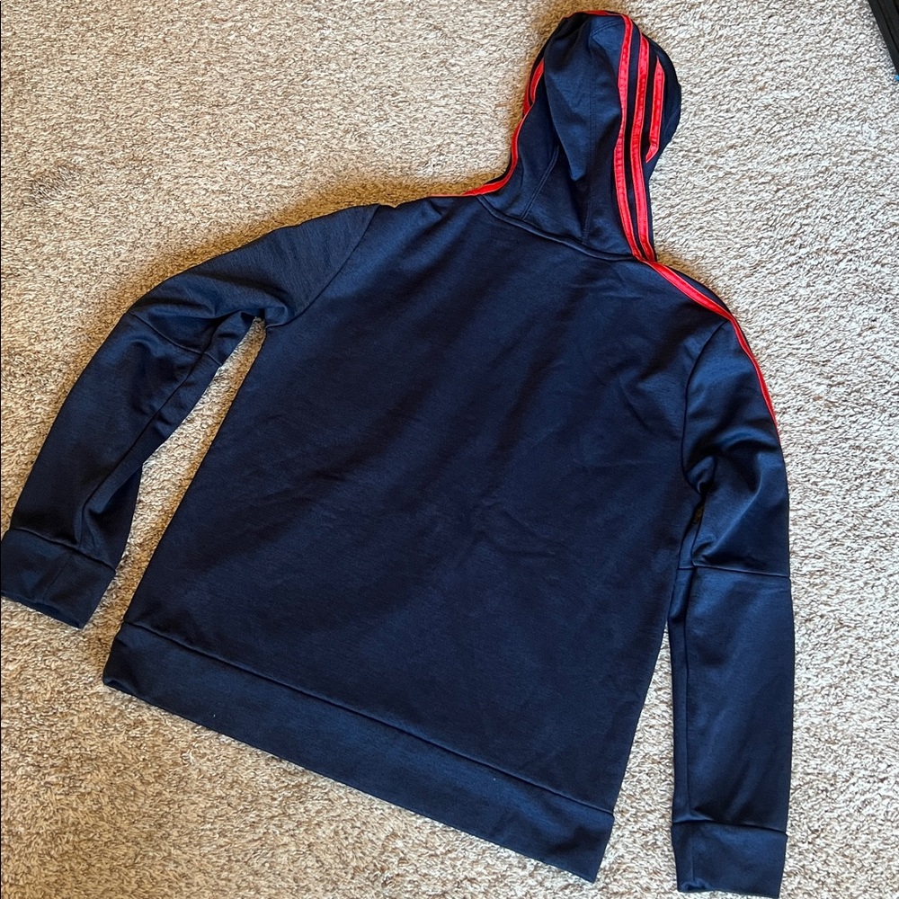 Adidas Boys Navy Blue Sweatshirt Size Large - Picture 5 of 6